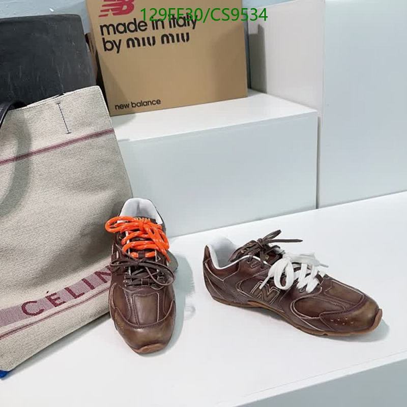 Miu Miu Women's Brown Calfskin & Mesh Breathable Sneakers