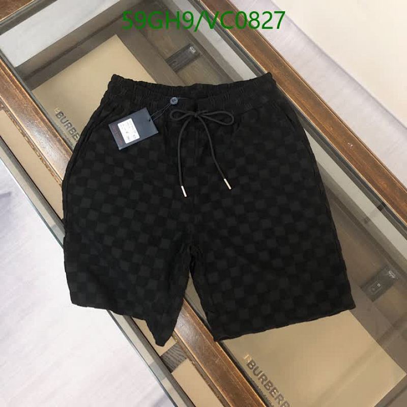 Louis Vuitton Men's Damier Pattern Cotton Beach Shorts - Casual & Stylish