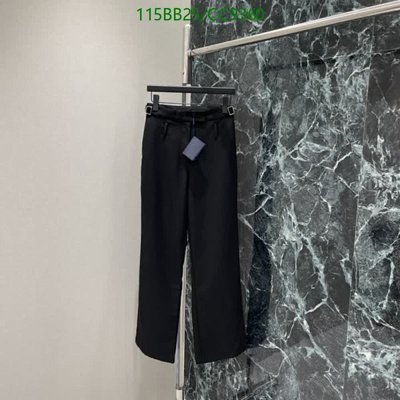 Prada Women's Black Wide-Leg Tailored Trousers