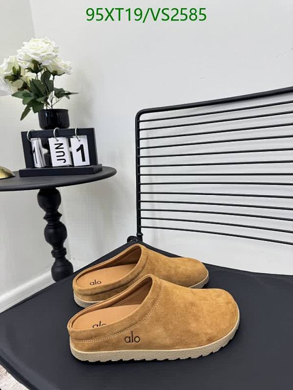 Alo Women's Genuine Leather Slip-On Mules - Comfortable & Stylish Everyday Footwear