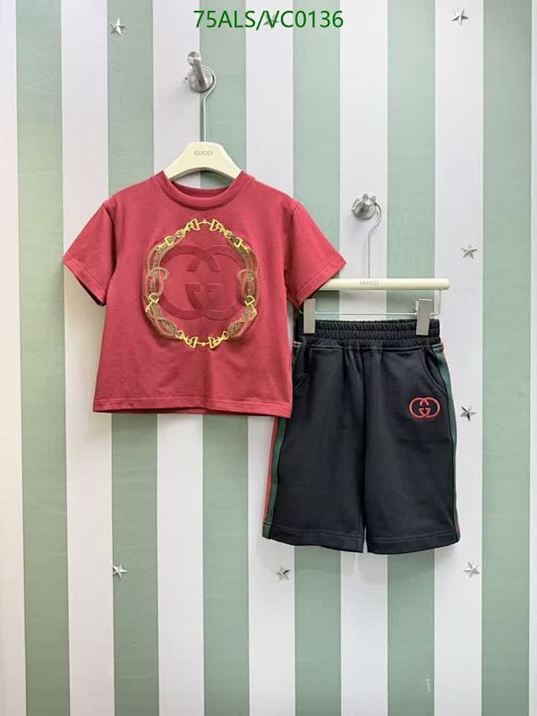 Gucci Kids Cotton & Denim Short Set - Red T-Shirt & Black Shorts