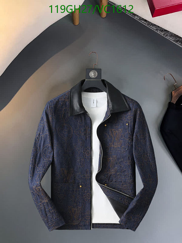 Louis Vuitton Monogram Denim Jacket with Leather Collar - Stylish & Durable