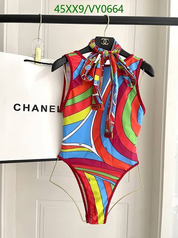 Pucci Psychedelic Print One-Piece Swimsuit for Women - Vibrant Beachwear