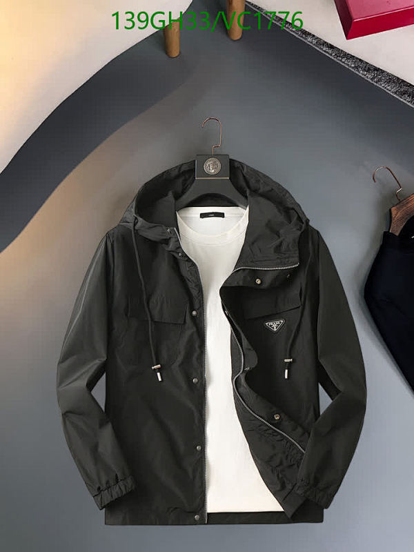 Prada Men's Hooded Lightweight Jacket - Durable Polyester Nylon Blend