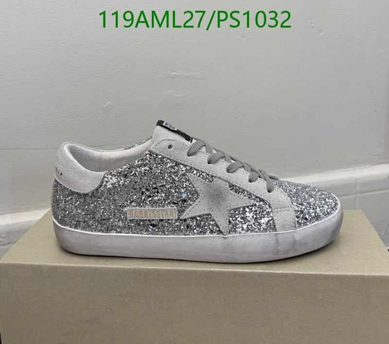 Golden Goose Unisex Super-Star Silver Glitter Low-Top Sneakers - EU 34-46