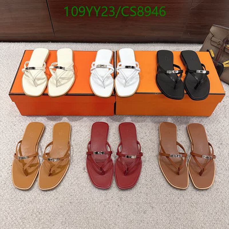 Hermes Women's Leather Thong Sandals - Stylish & Comfortable Footwear