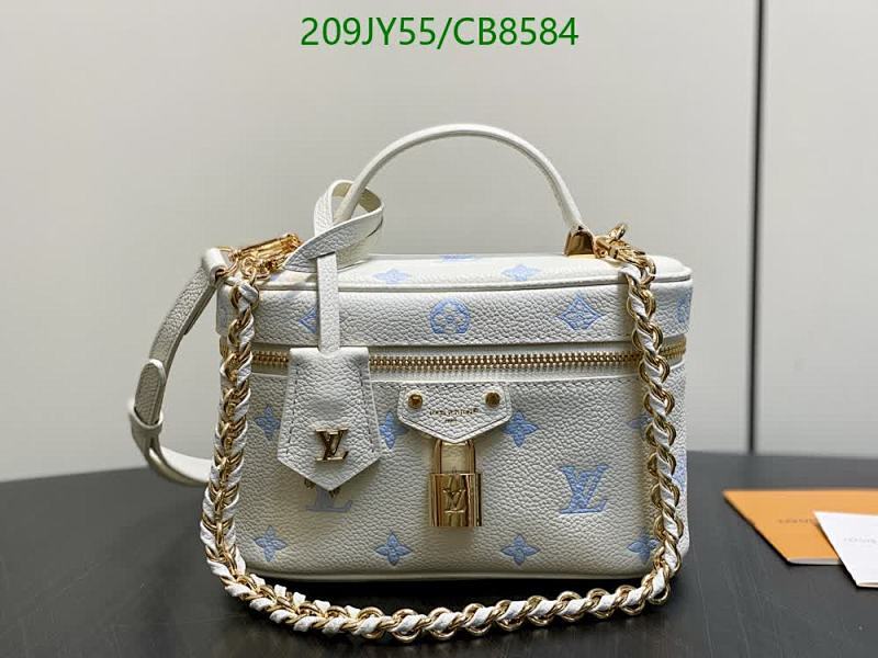Louis Vuitton Vanity PM Bag White Monogram Leather