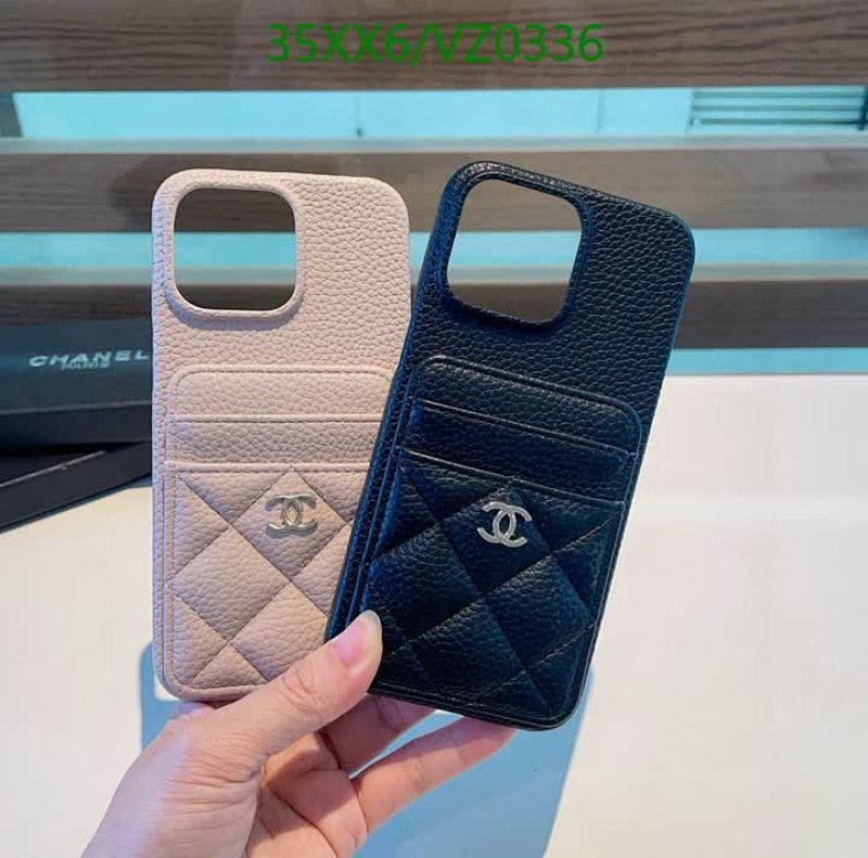 Chanel Quilted Leather iPhone Case with Card Holder - Stylish Protection