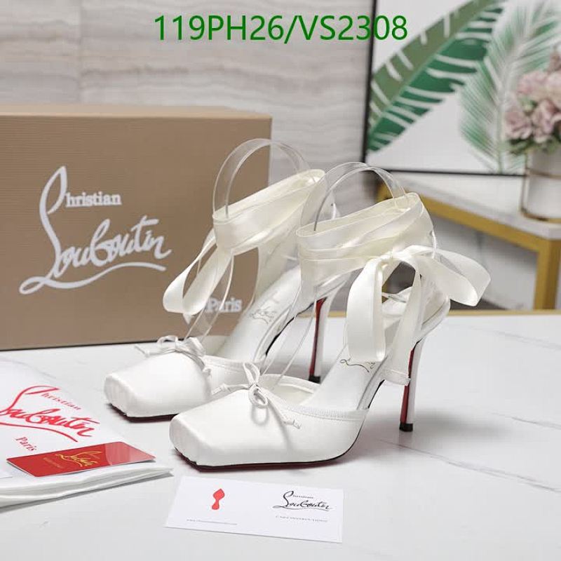 Christian Louboutin Women's White Square Toe Ankle-Tie Stiletto Heels 10.5CM