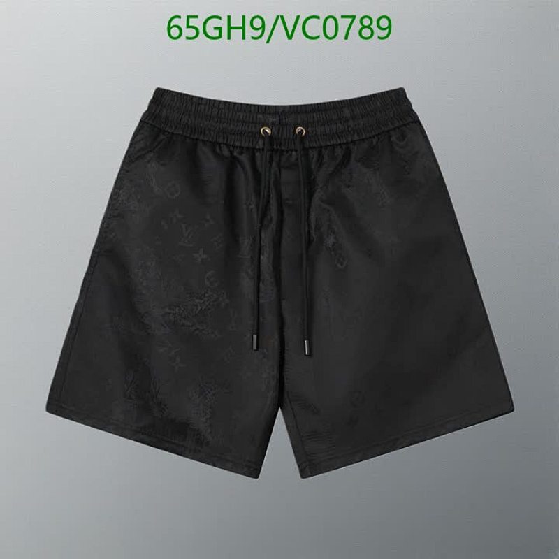 Louis Vuitton Men's Black Monogram Beach Shorts - VC0789