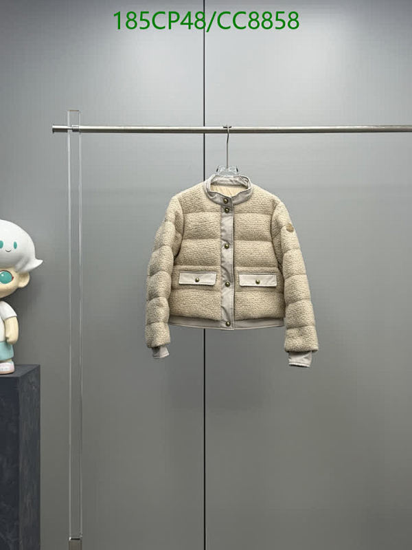 Moncler Women's Cream Sherpa Down Jacket - Warm & Stylish Outerwear