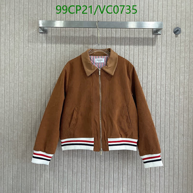 Thom Browne Men's Corduroy Bomber Jacket - Stylish Brown Outerwear