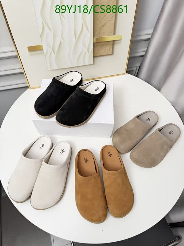 Alo Women's Suede Mule Slippers - Cozy Slip-On Footwear