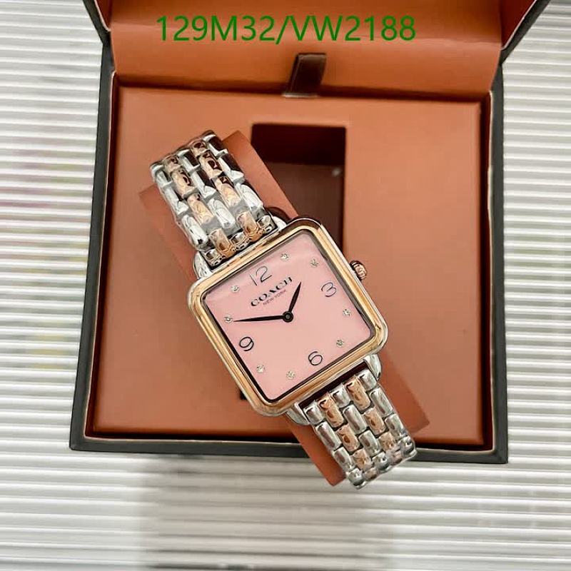 Coach Women's Pink Dial Two-Tone Stainless Steel Quartz Watch 28MM