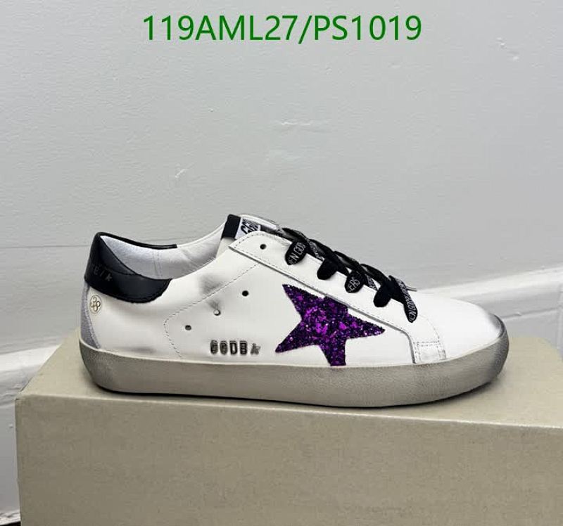 Golden Goose Women's Super-Star Low-Top Sneakers - White Leather & Purple Star