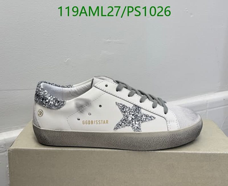 Golden Goose Women's Super-Star Sneakers with Glitter Star & Heel Tab