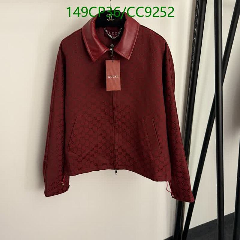 Gucci Burgundy Monogram Cotton Full-Zip Bomber Jacket