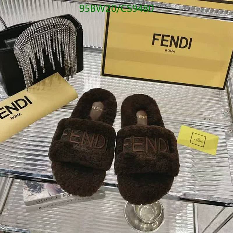 Fendi Women's Wool Furry Slides - Cozy & Stylish Comfort
