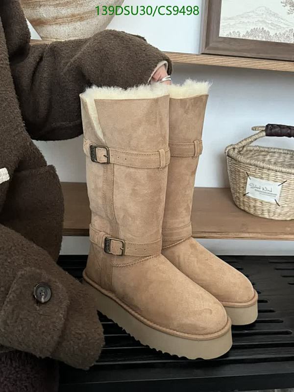 Women's Sheep Fur Platform Boots with Buckle Detail