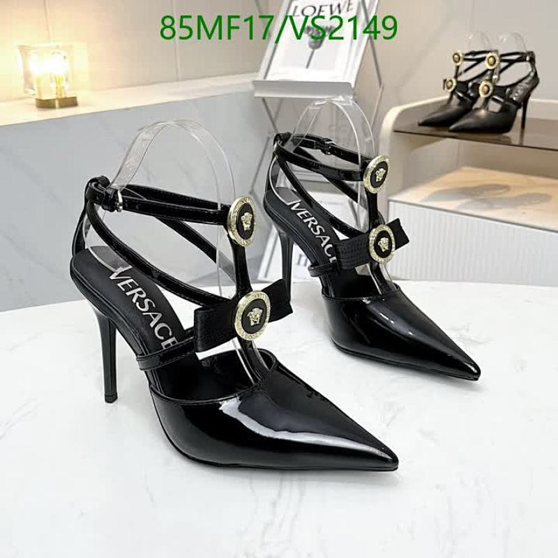 Versace Women's Medusa Aevitas Slingback Pumps - Black Patent Leather Heels