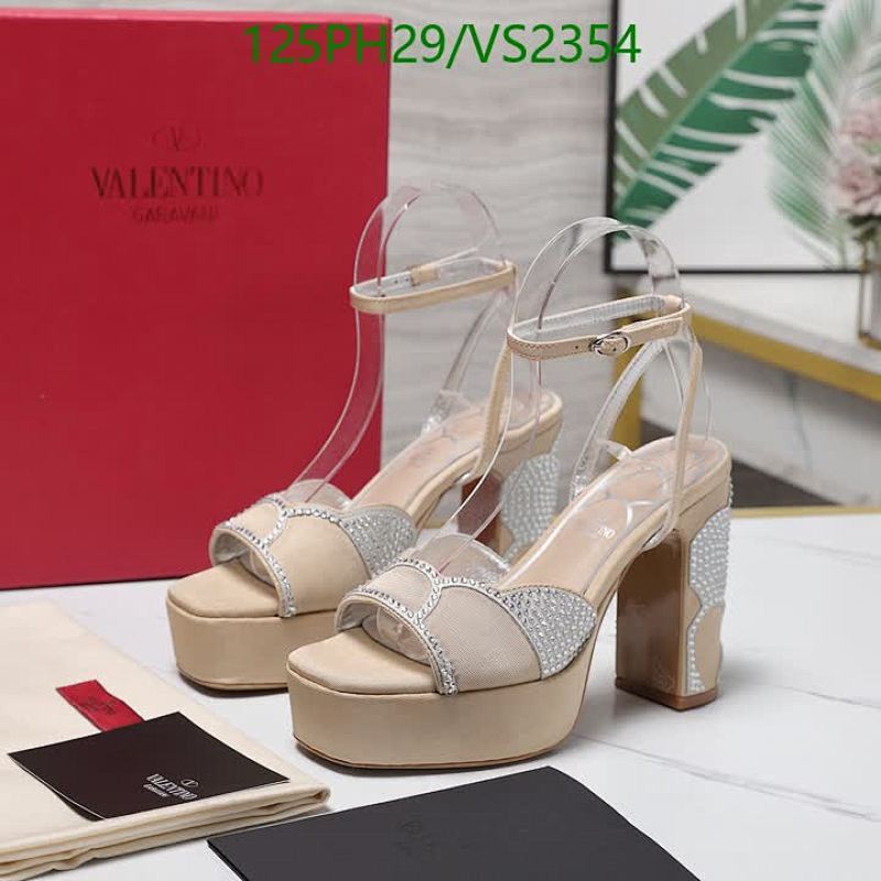 Valentino Garavani Women's Silk & Leather Platform Heels - VS2354 2 Valentino Garavani Women's Silk & Leather Platform Heels - VS2354