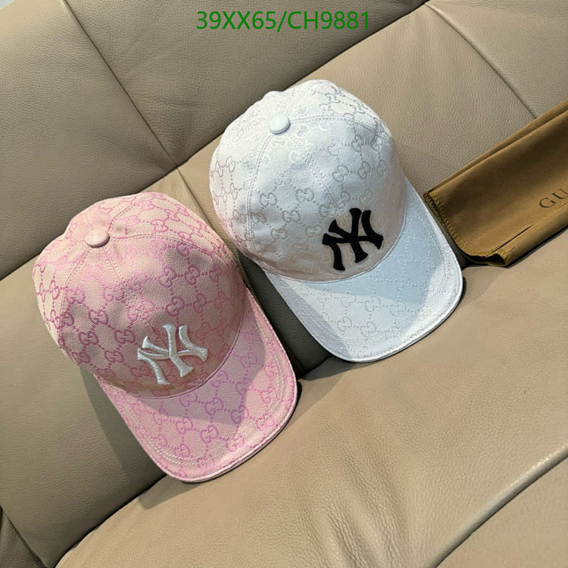 Gucci GG Monogram Baseball Cap - Stylish Pink & White Hats