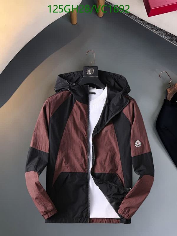 Moncler Men's Lightweight Hooded Windbreaker Jacket - Stylish & Durable