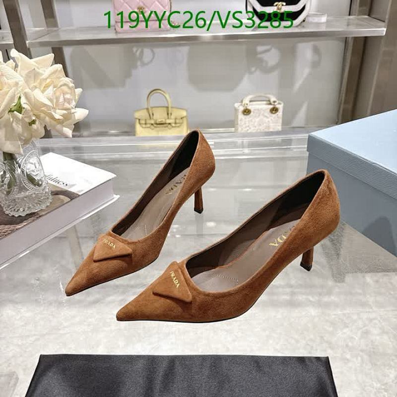 Products 6 Prada Women's Brown Suede Pointed-Toe Pumps with Iconic Logo - 7.5cm Heel