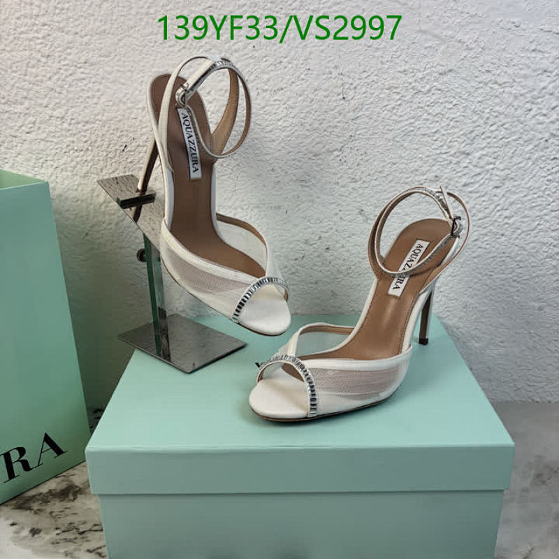 Aquazzura Women's White Mesh & Crystal Embellished Ankle Strap Sandals