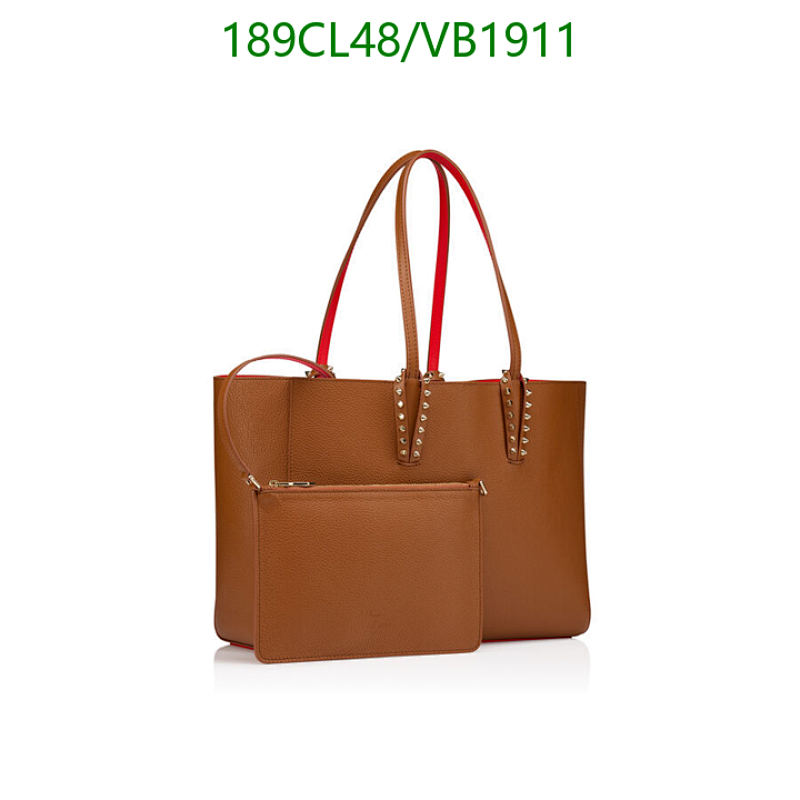 Christian Louboutin Cabata N/S Mini Tote Bag - Tan Grained Leather