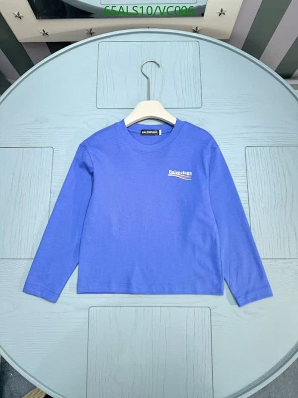 Balenciaga Kids Cotton Long Sleeve T-Shirt - Purple