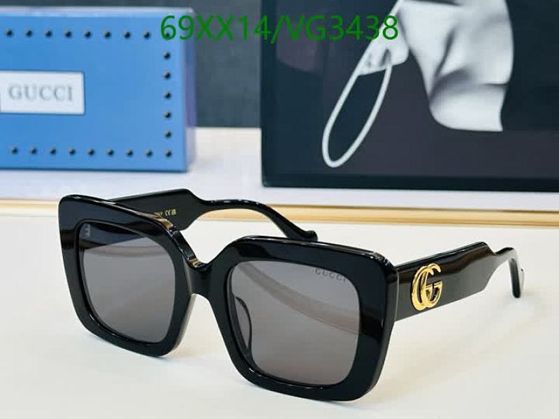 Gucci Square Frame Sunglasses for Women - Stylish Black Acetate Eyewear