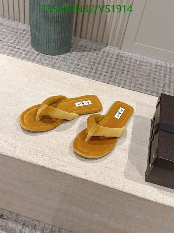 Alaïa Women's Velvet Thong Sandals - Comfortable & Stylish Slip-On Flats