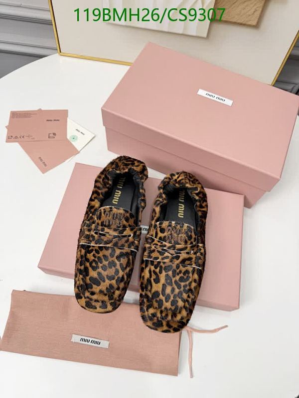 Miu Miu Women's Leopard Print Sheepskin Wool Loafers EU 35-41