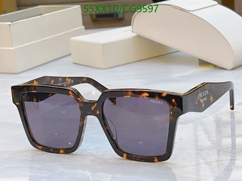 Prada Milano Square Tortoiseshell Sunglasses CG9597