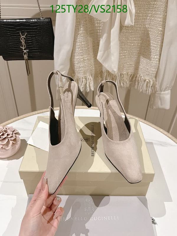 Brunello Cucinelli Women's Slingback Pumps - Elegant Suede Leather Heels