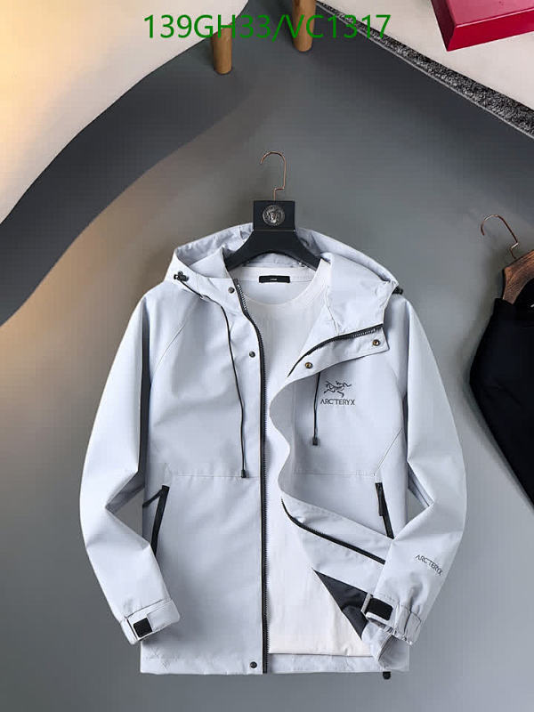 Arcteryx Lightweight Hooded Jacket for Men - Windproof & Waterproof Outerwear