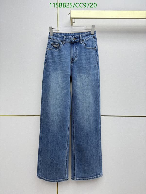 Dior Wide-Leg Denim Jeans - Classic Blue Wash