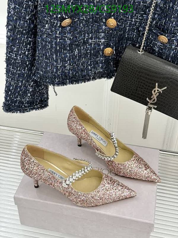 Jimmy Choo Women's Glitter Pumps with Crystal Strap