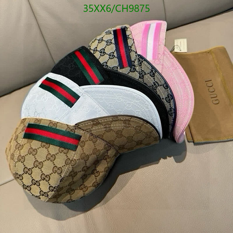 Gucci GG Monogram Baseball Cap with Green and Red Stripe Detail