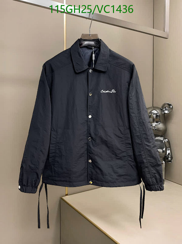 Dior Men's Stylish Black Coach Jacket with Classic Collar