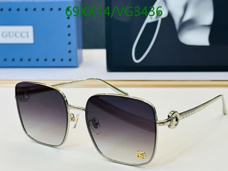 Gucci Square Frame Sunglasses for Women - Stylish Gradient Lens Design