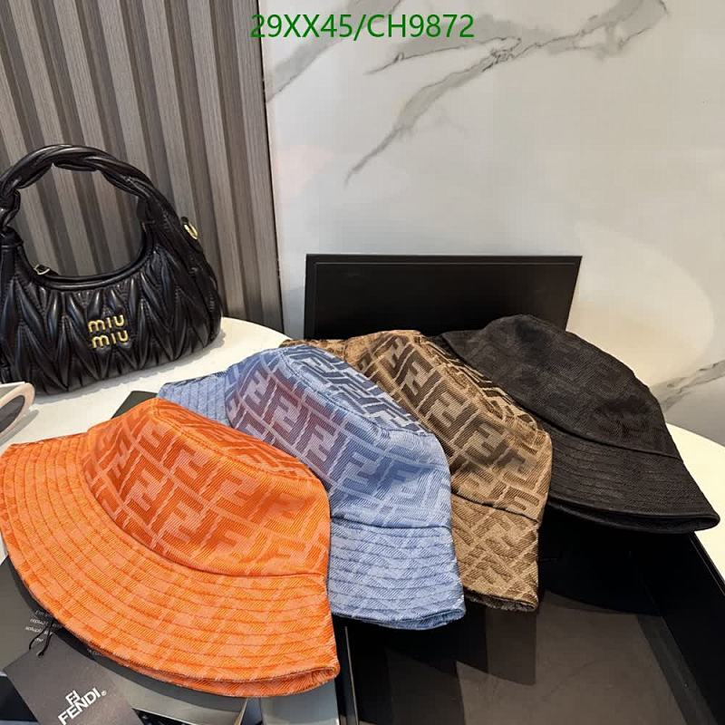 Fendi Reversible Bucket Hat - Iconic FF Logo Design
