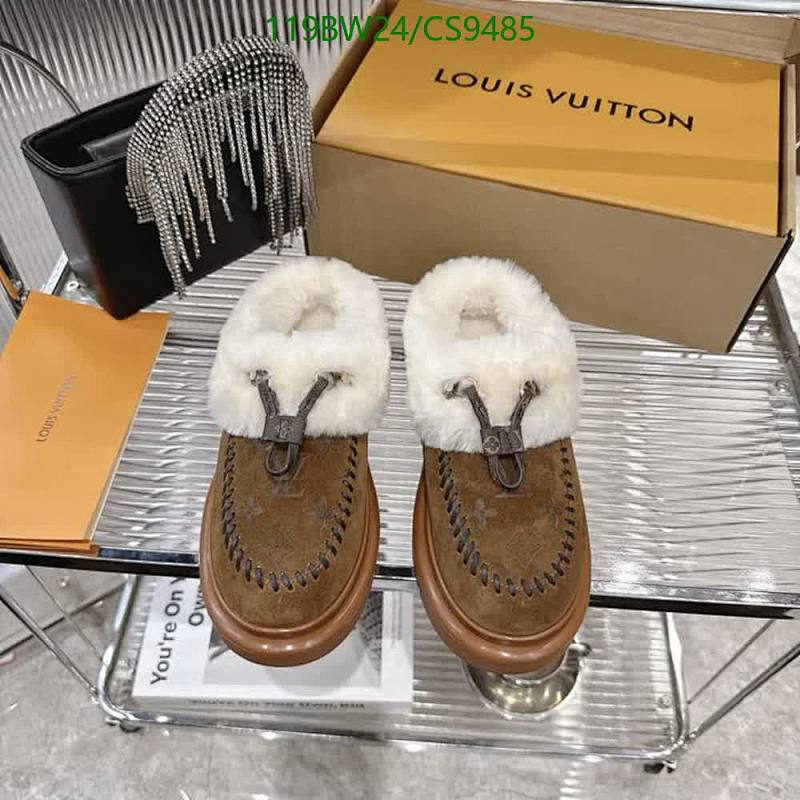 Louis Vuitton Women's Brown Suede Wool Moccasins - Cozy & Stylish Footwear
