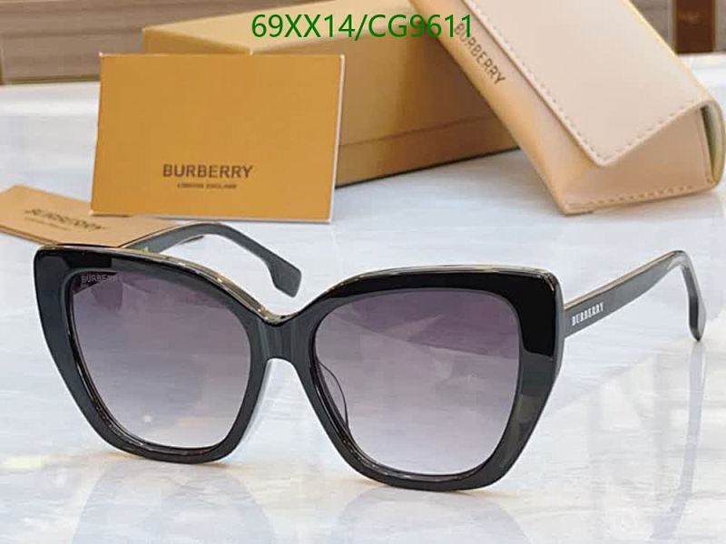 Burberry Cat-Eye Sunglasses for Women - Black Gradient Lenses