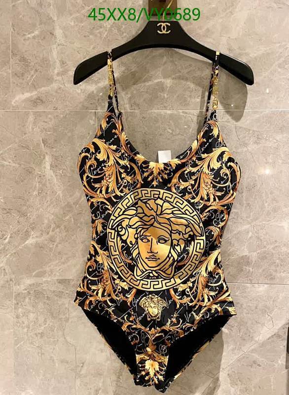 Versace Medusa Barocco One-Piece Swimsuit - Black & Gold Designer Swimwear