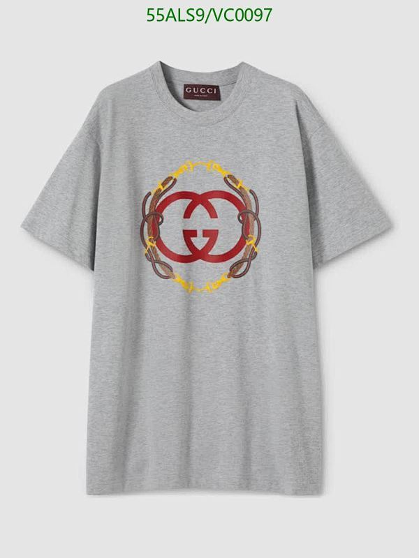 Gucci Kids Cotton T-Shirt with Interlocking G Logo - Grey
