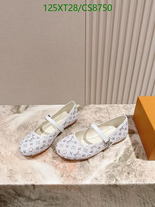 Louis Vuitton Women's White Monogram Ballet Flats