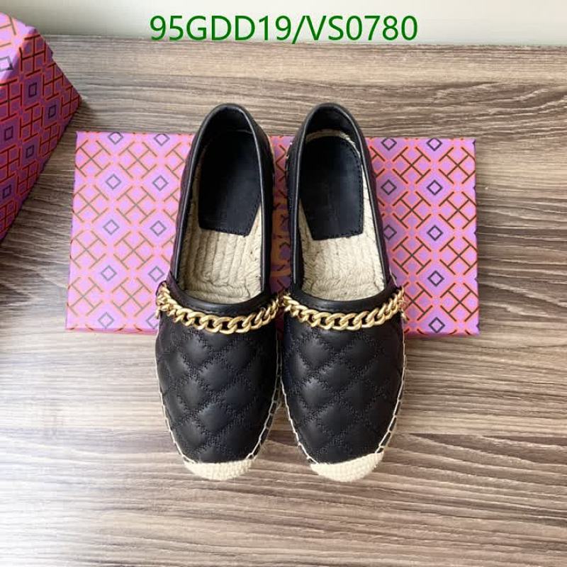Tory Burch Quilted Leather Espadrille Flats with Chain Detail - Women's Shoes