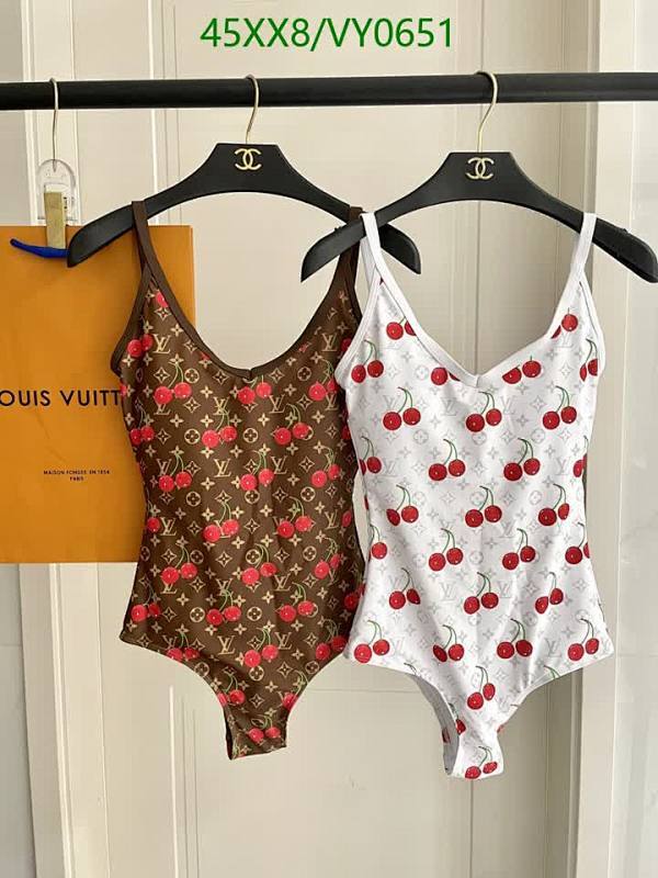 Louis Vuitton Cherry Monogram Swimsuit - Stylish One-Piece Bathing Suit for Women